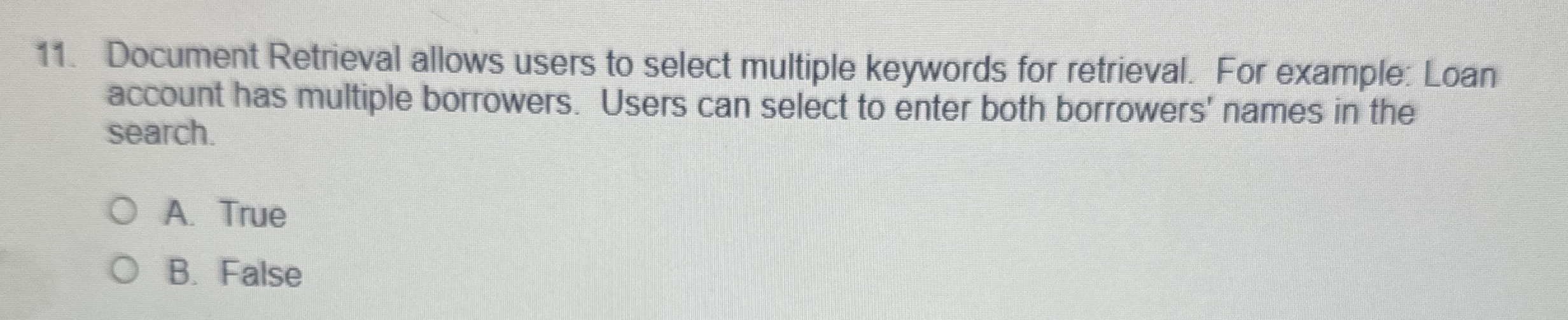 Document Retrieval allows users to select