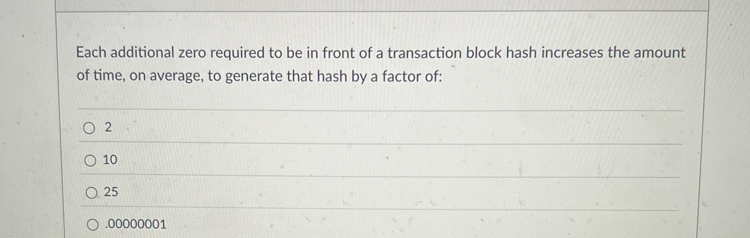 Each additional zero required to be in front of a