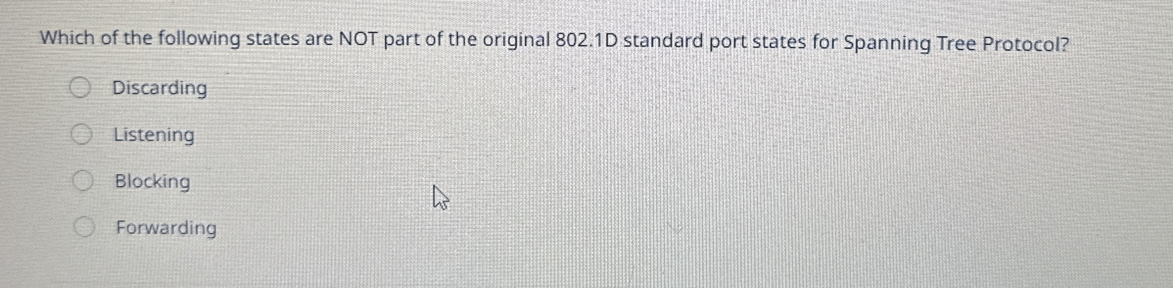Which of the following states are NOT part of the