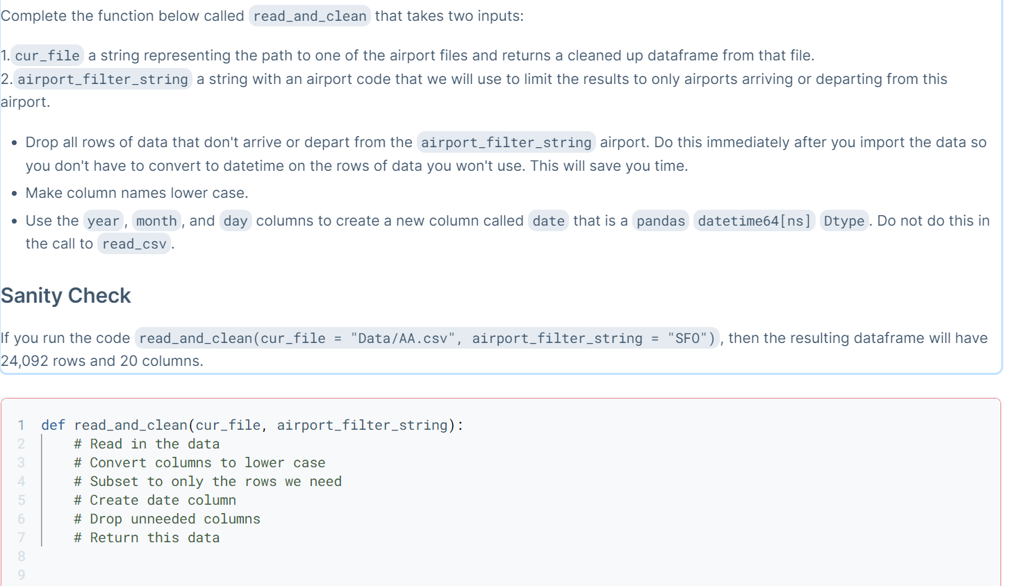 Cleaning data in Python