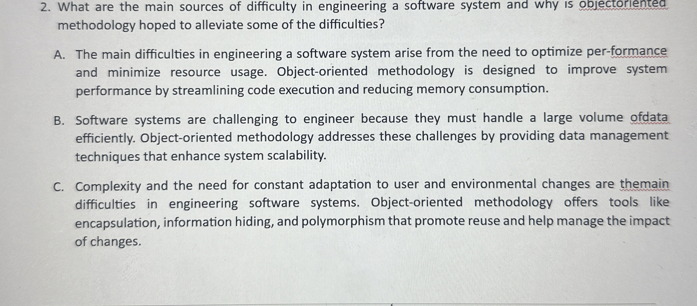 What are the main sources of difficulty in