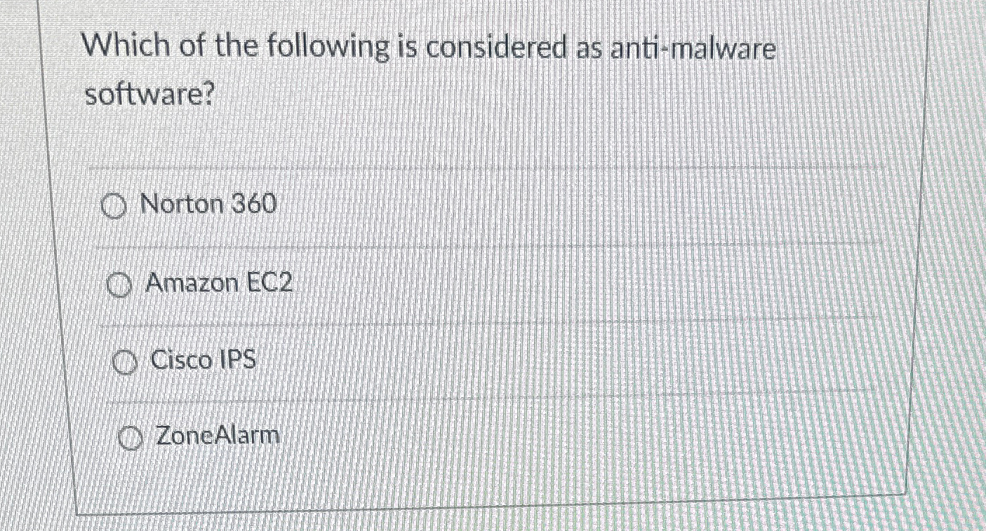 Which of the following is considered as anti -