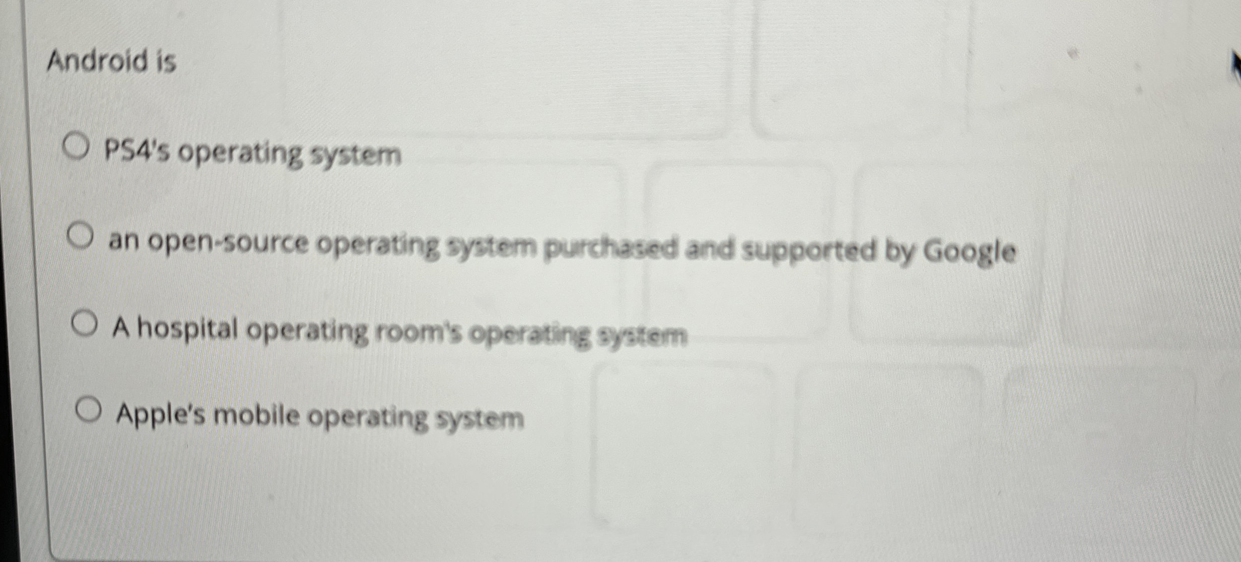 Android is PS 4 ' s operating system an open -