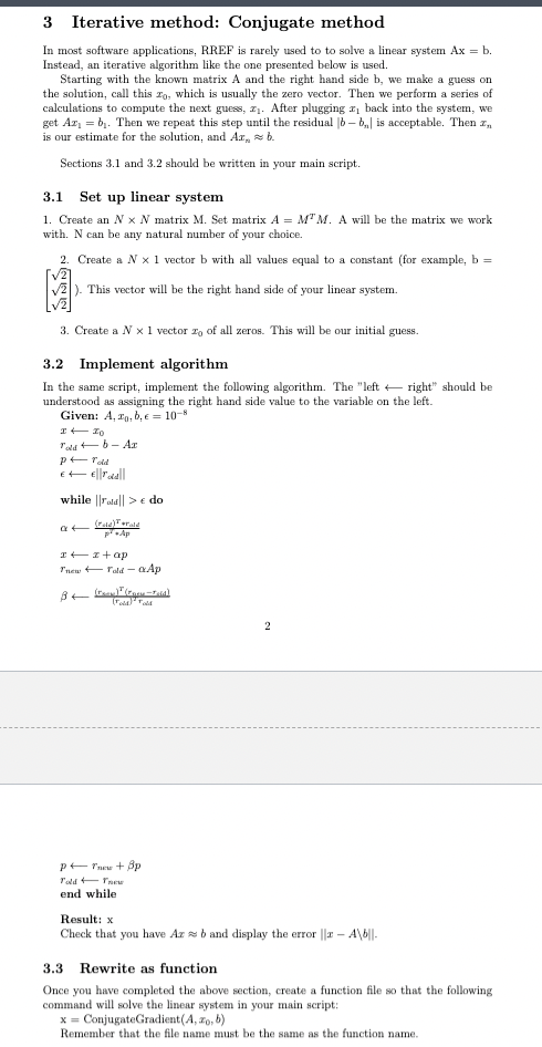 Result: x Check that you have Ax~~b and display