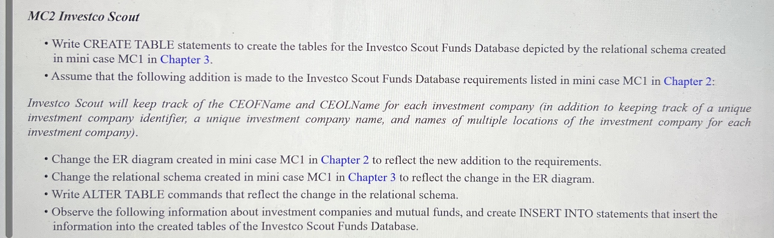 MC 2 Investco Scout ( SQL SERVER WITH SCRIPT