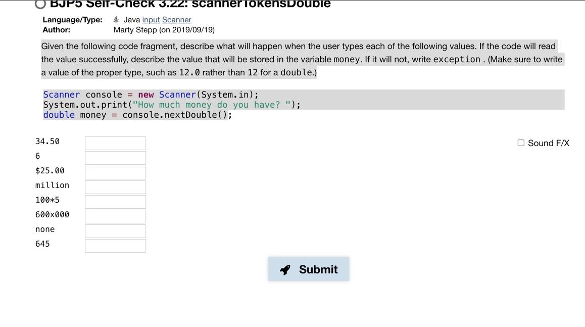Given the following code fragment, describe what