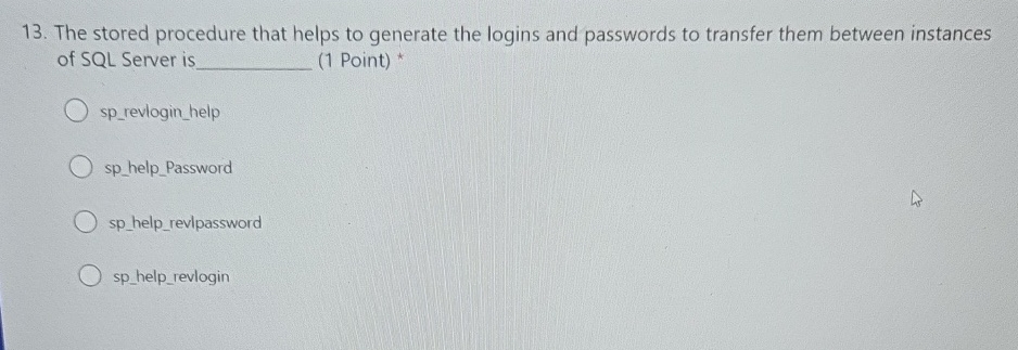 The stored procedure that helps to generate the