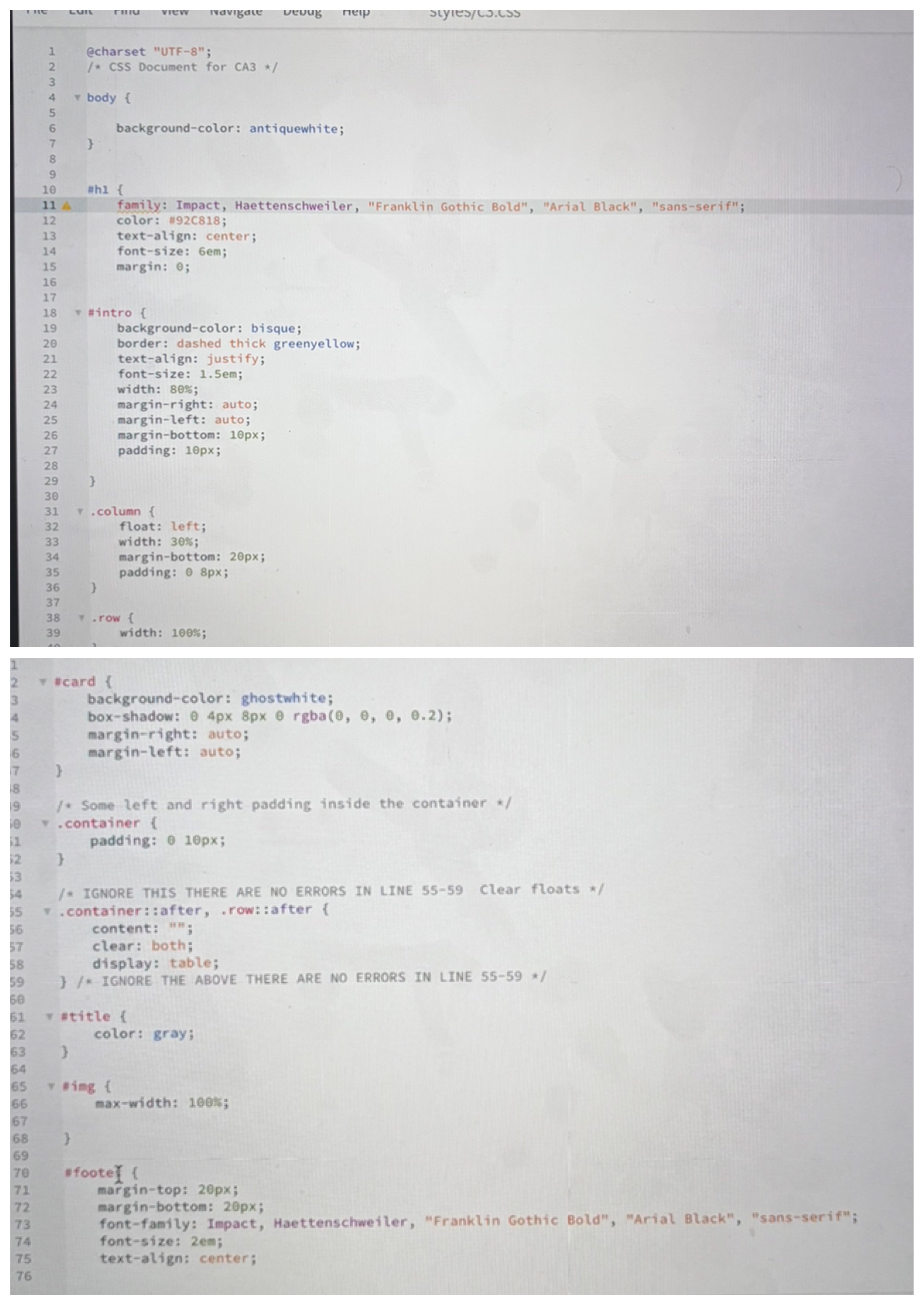 Whats wrong with my code create a bullet list of