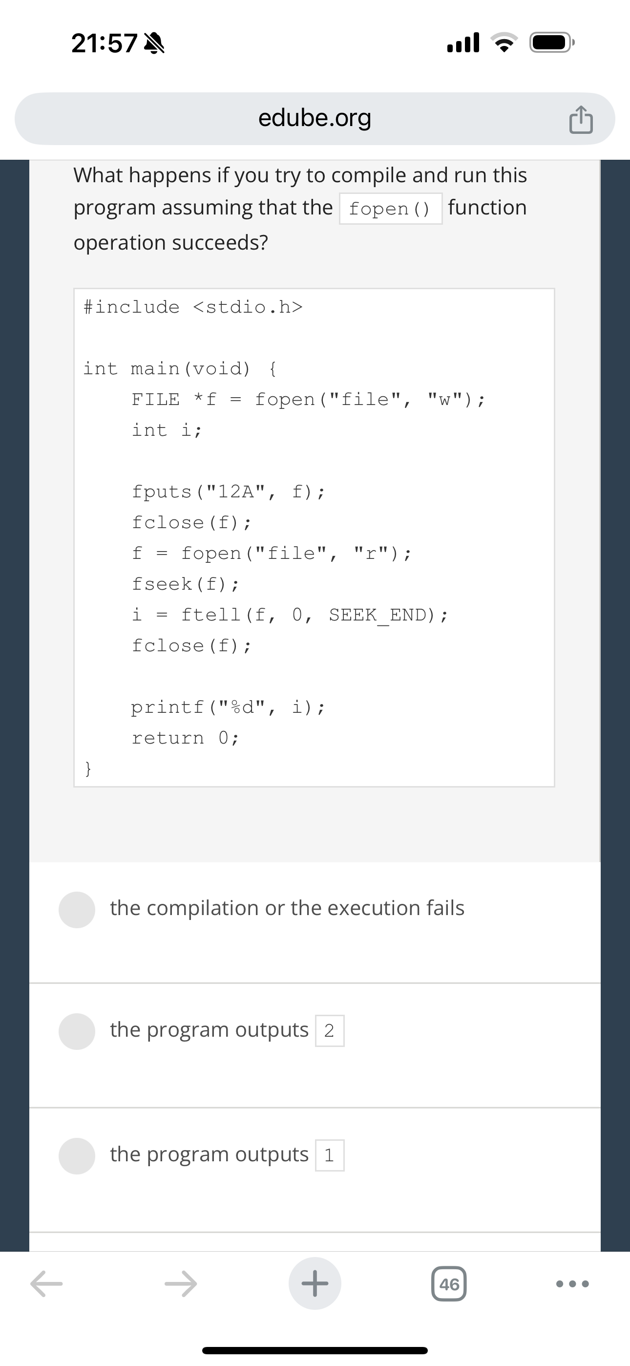 What happens if you try to compile and run this