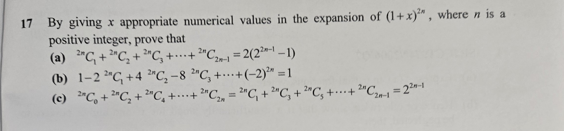 1 7 By giving x appropriate numerical values in