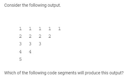Consider the following output. Which of the