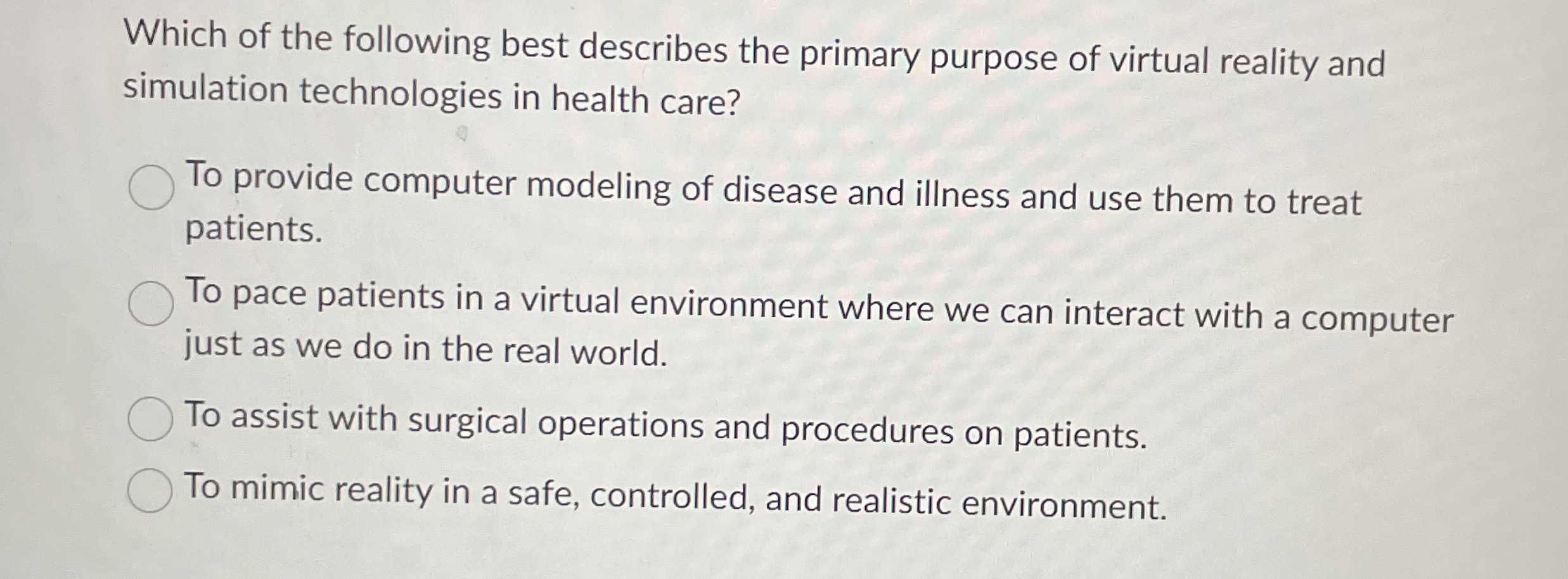 Which of the following best describes the primary