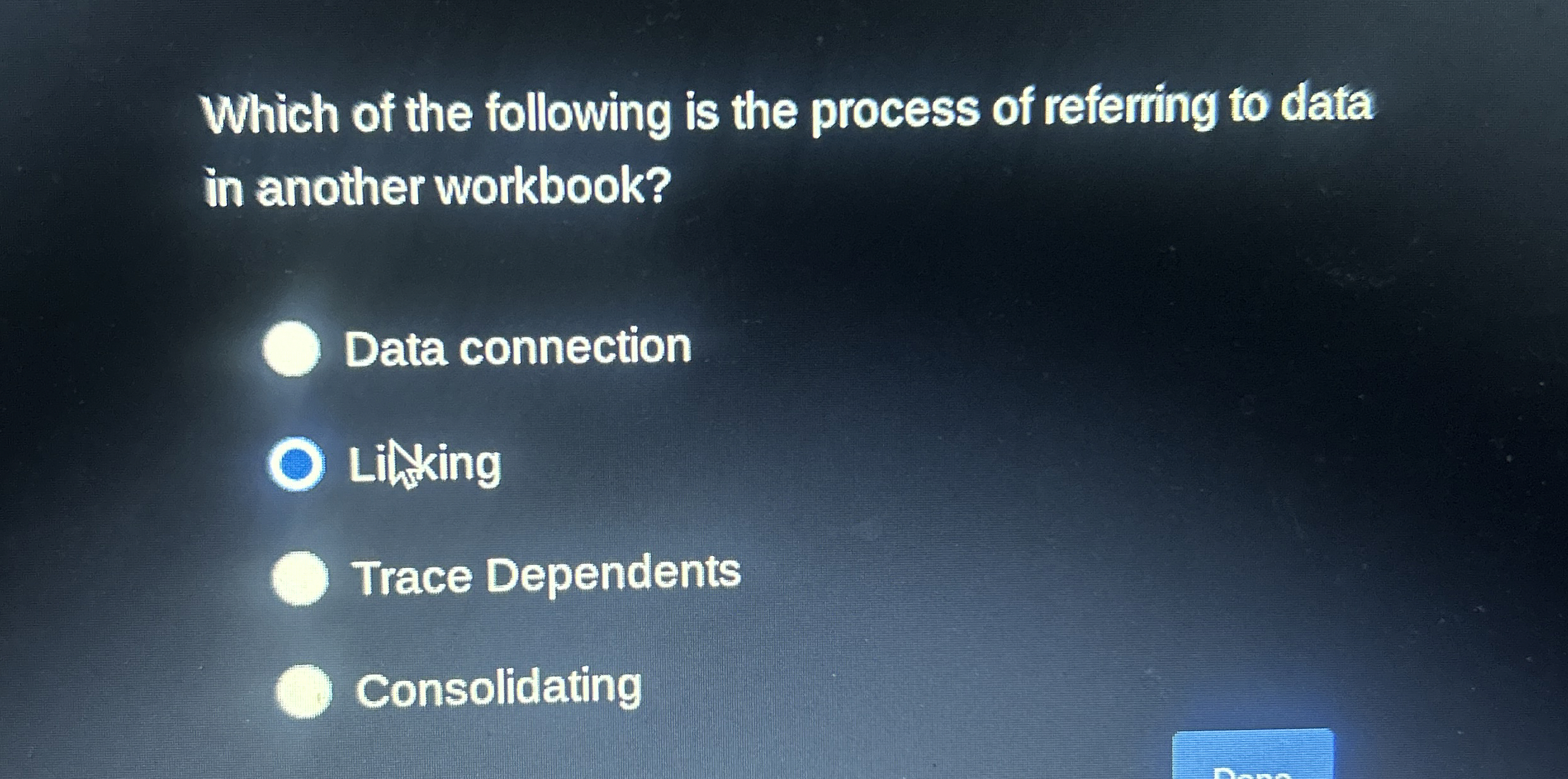 Which of the following is the process of