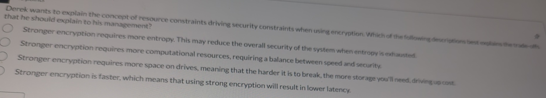 Derek wants to explain the concept of reso