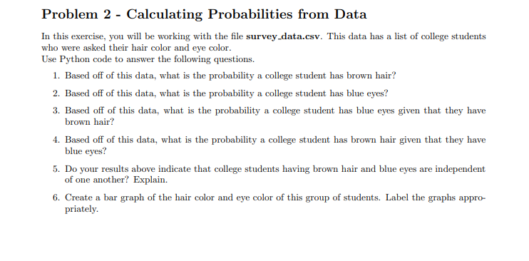 Please help with python coding! Problem 2 -