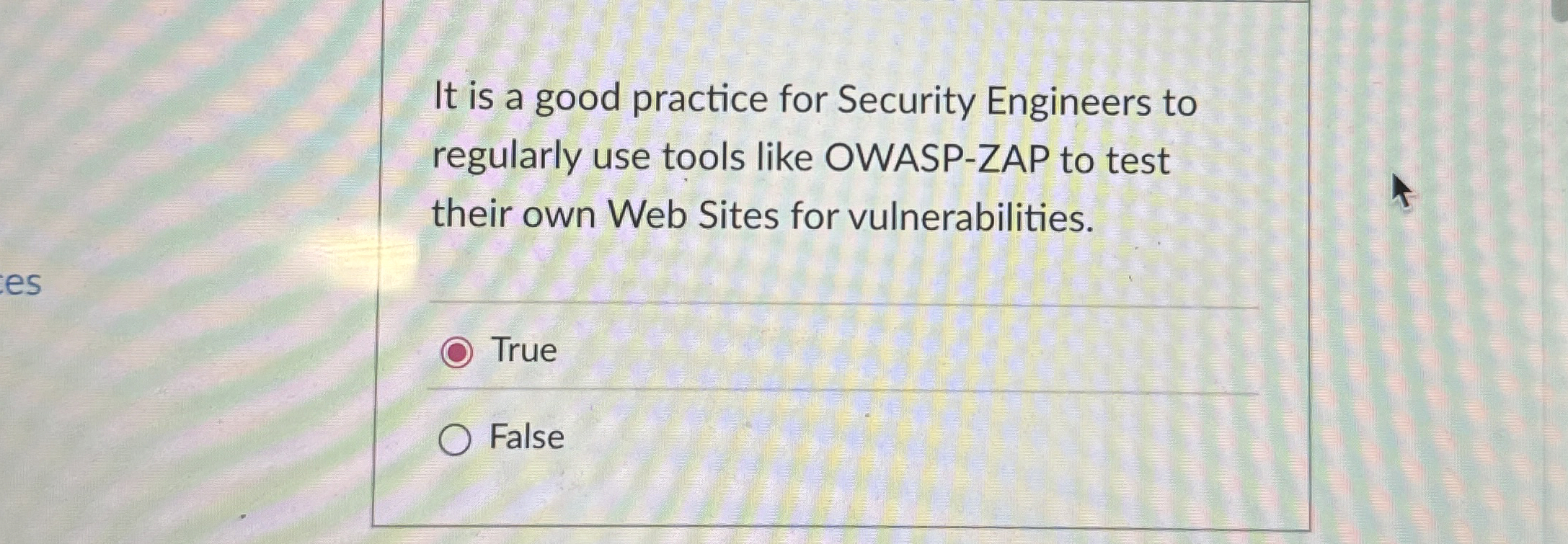 It is a good practice for Security Engineers to