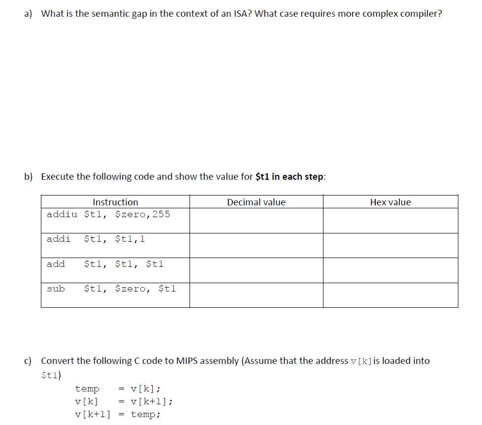 a ) What is the semantic gap in the context of an