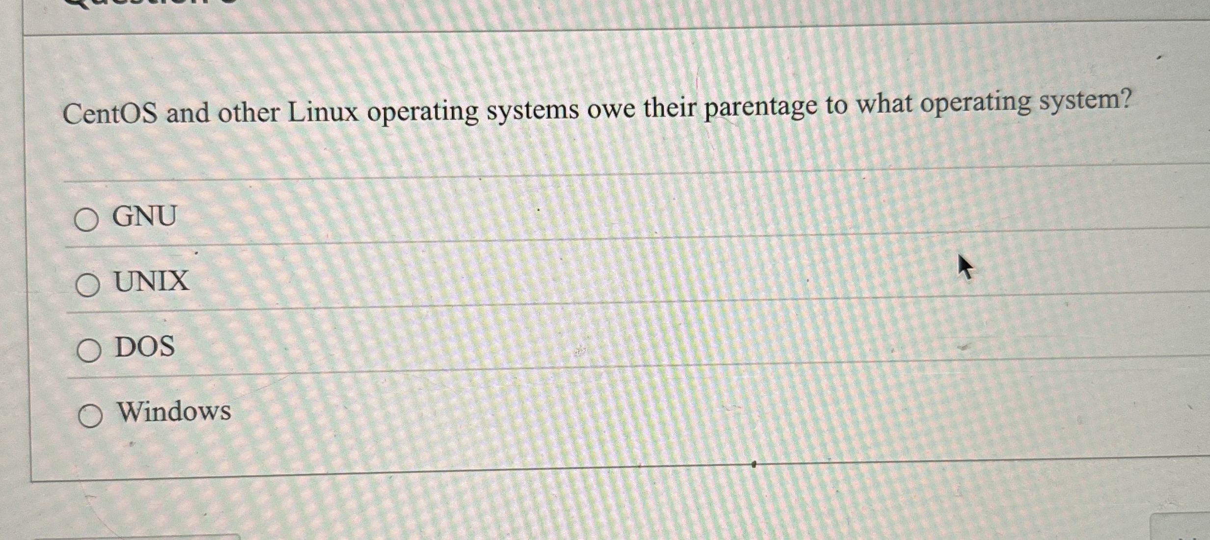 CentOS and other Linux operating systems owe
