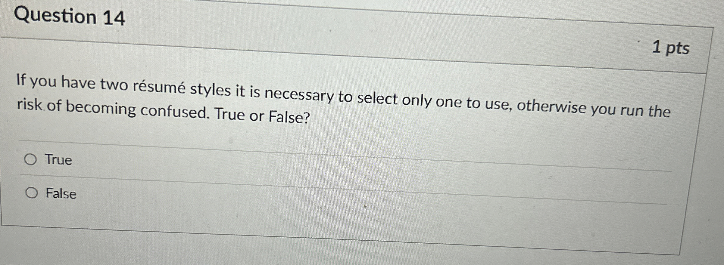 Question 1 4 If you have two r sum styles it is