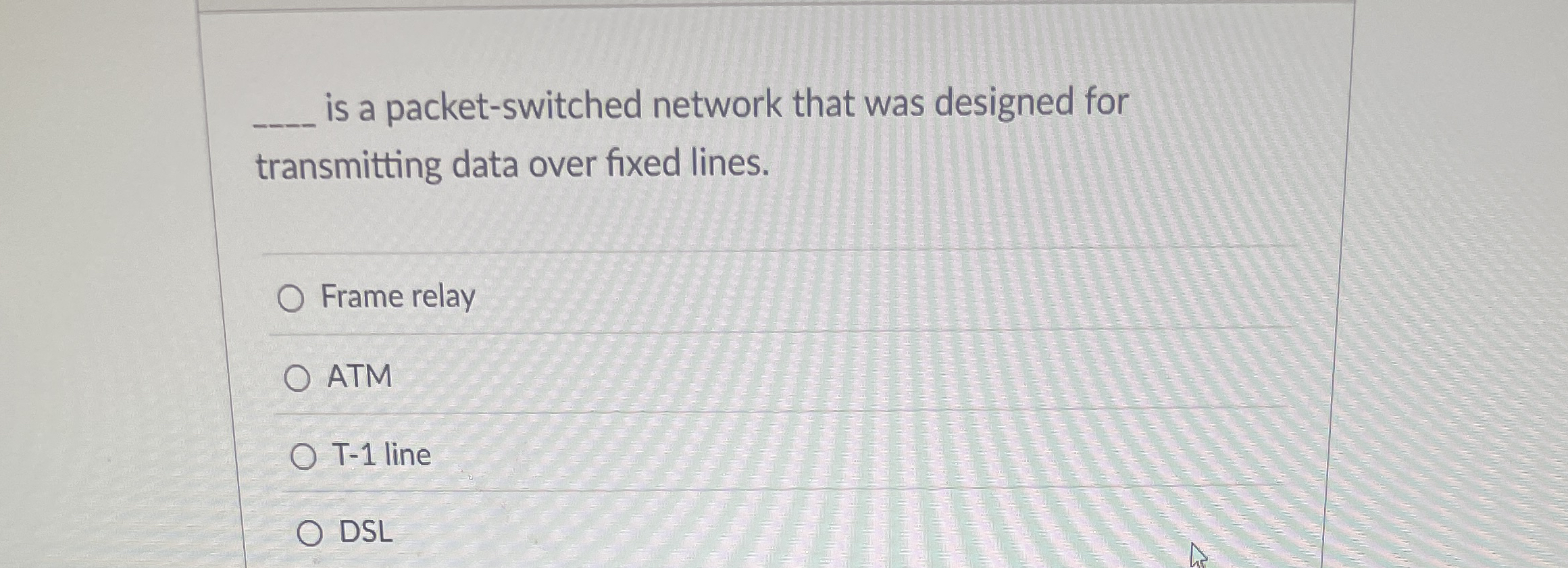 is a packet - switched network that was designed