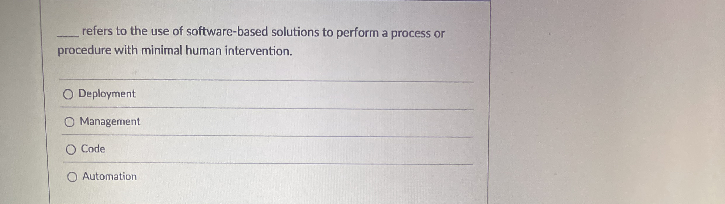refers to the use of software - based solutions
