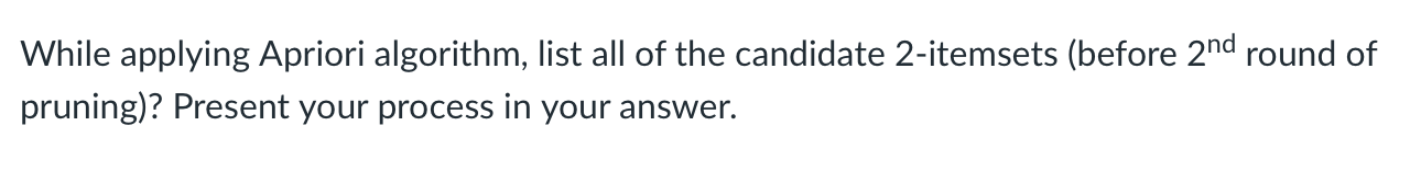 Given the following transaction information,