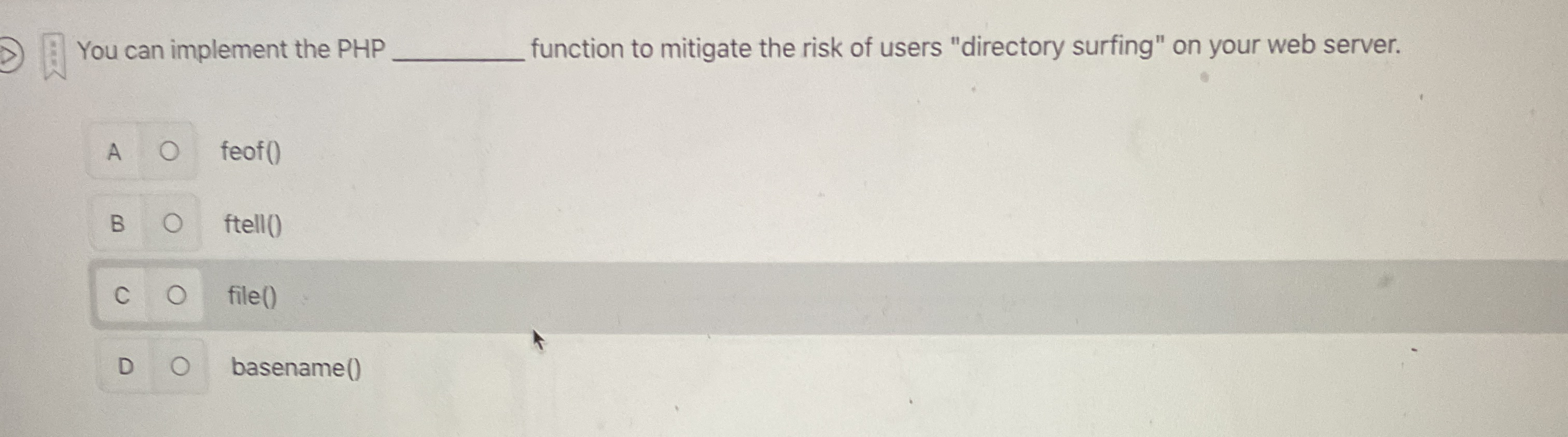 You can implement the PHP function to mitigate