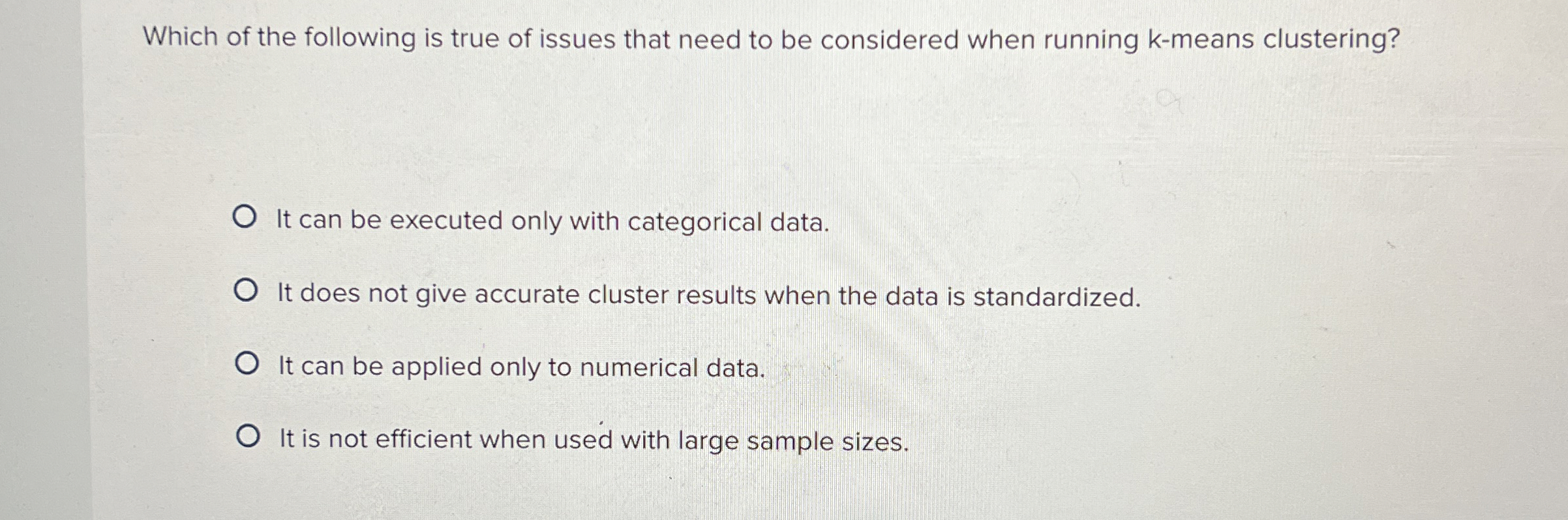 Which of the following is true of issues that