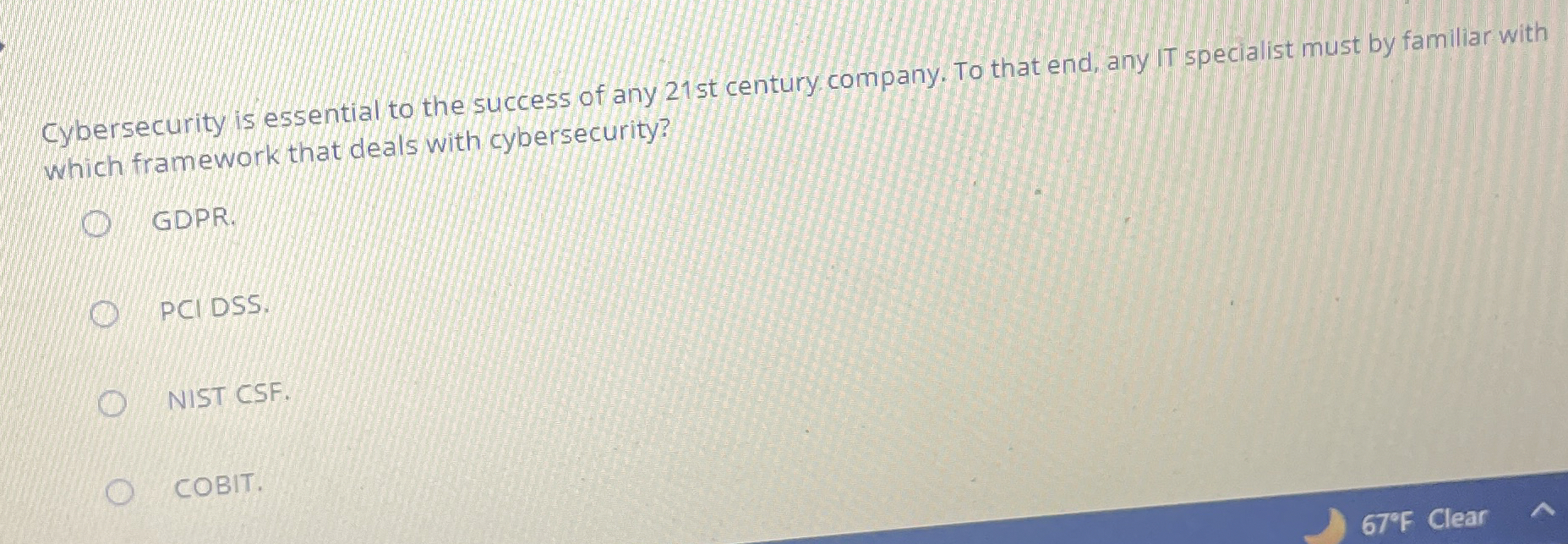 Cybersecurity is essential to the success of any