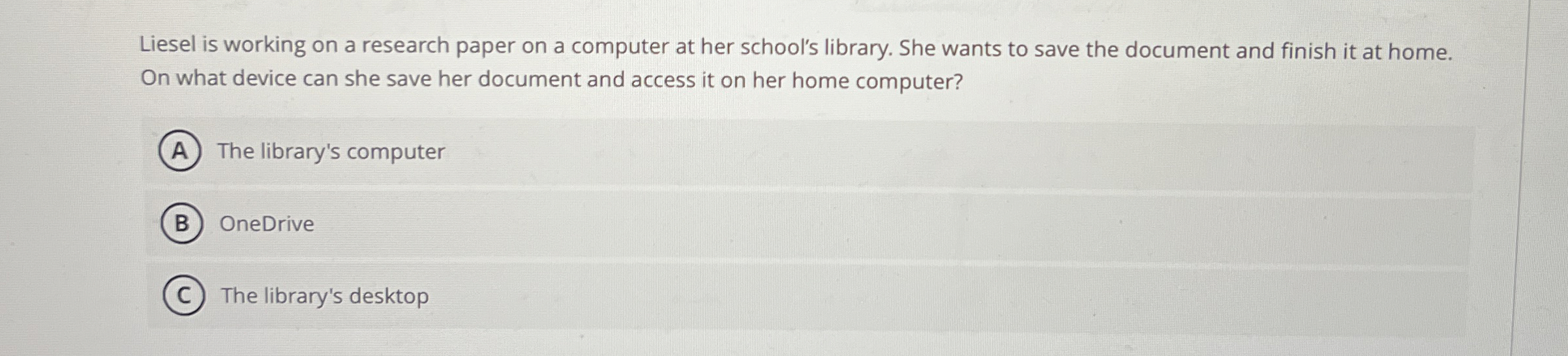 Liesel is working on a research paper on a