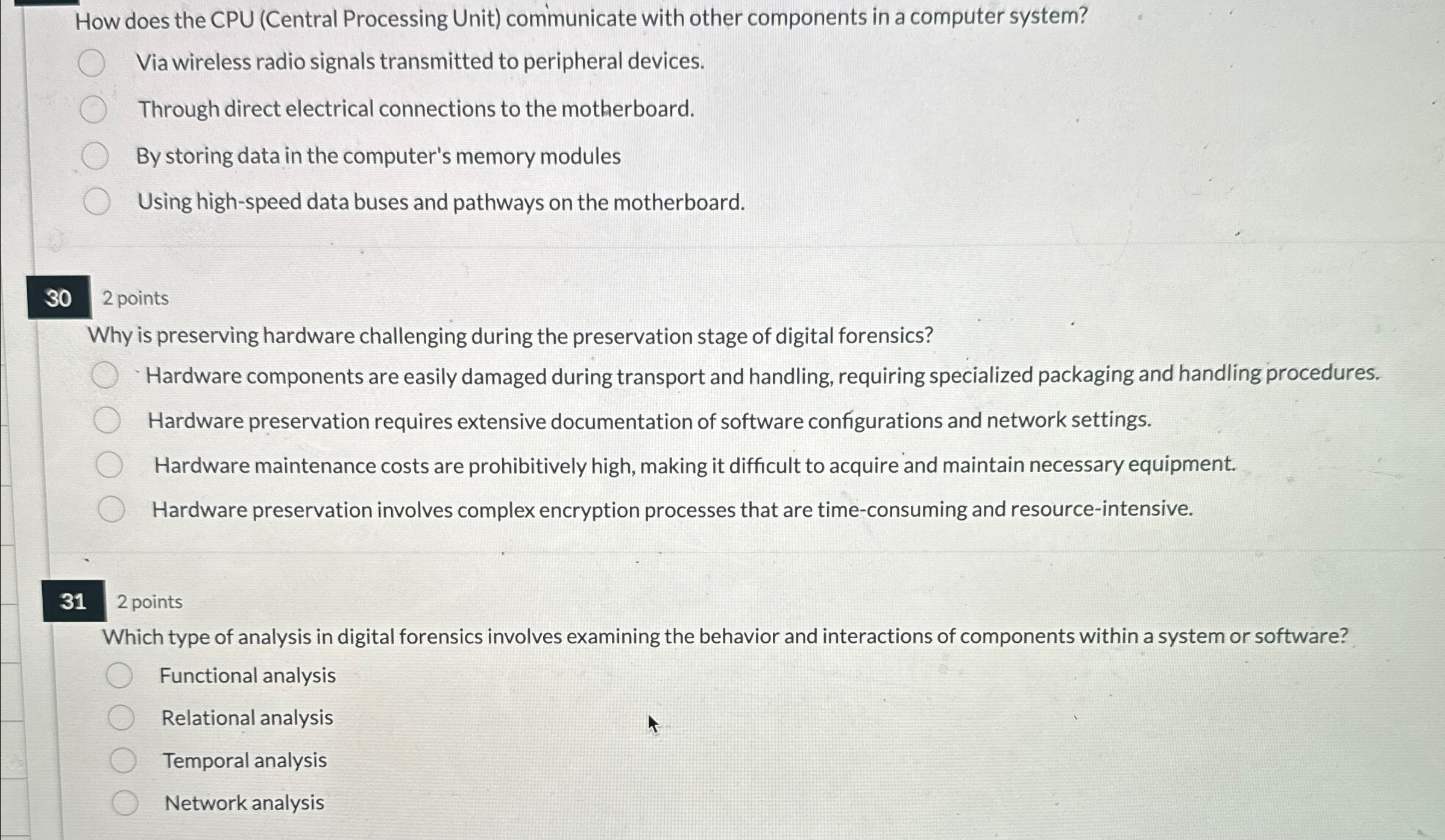 How does the CPU ( Central Processing Unit )