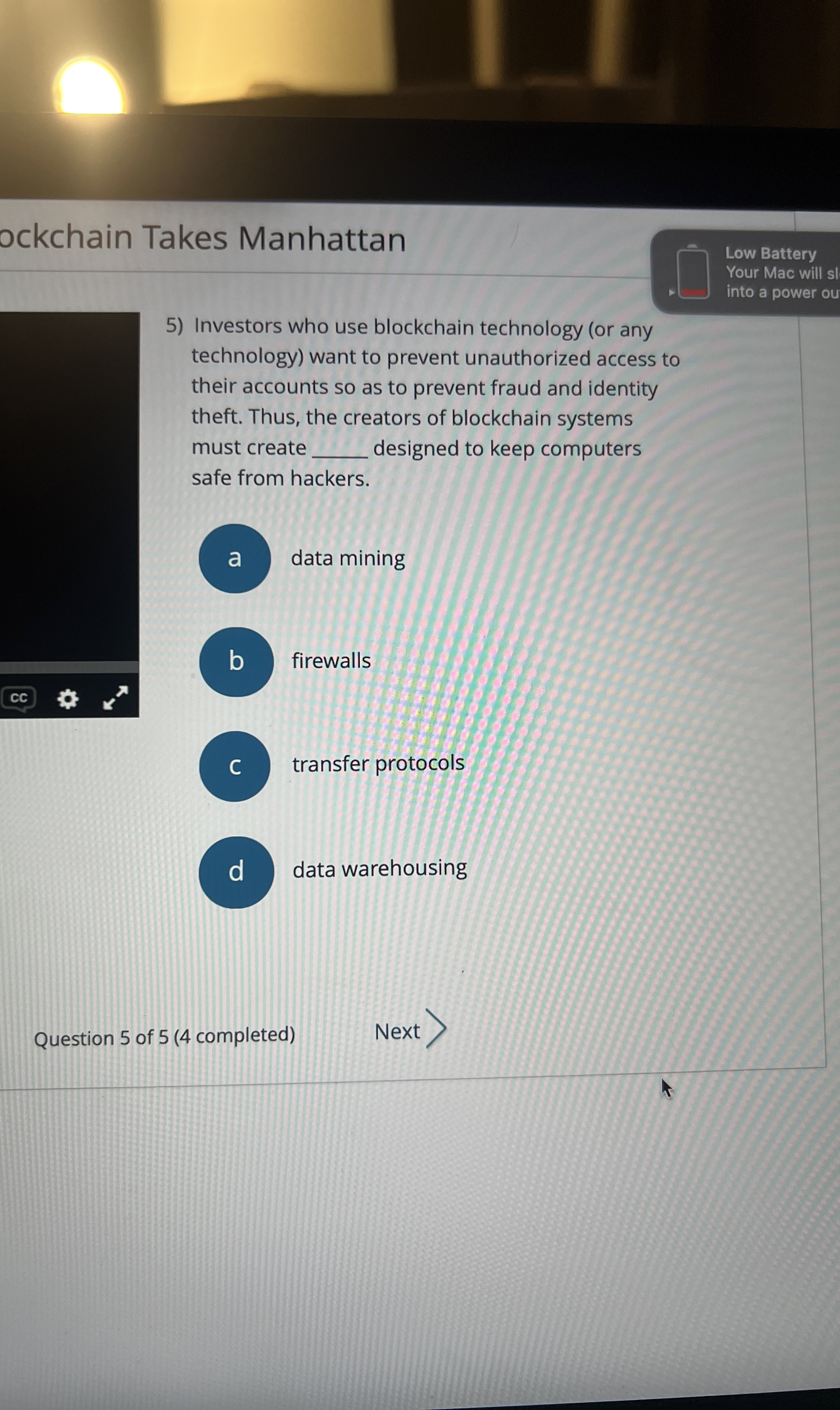 ockchain Takes Manhattan Low Battery Your Mac