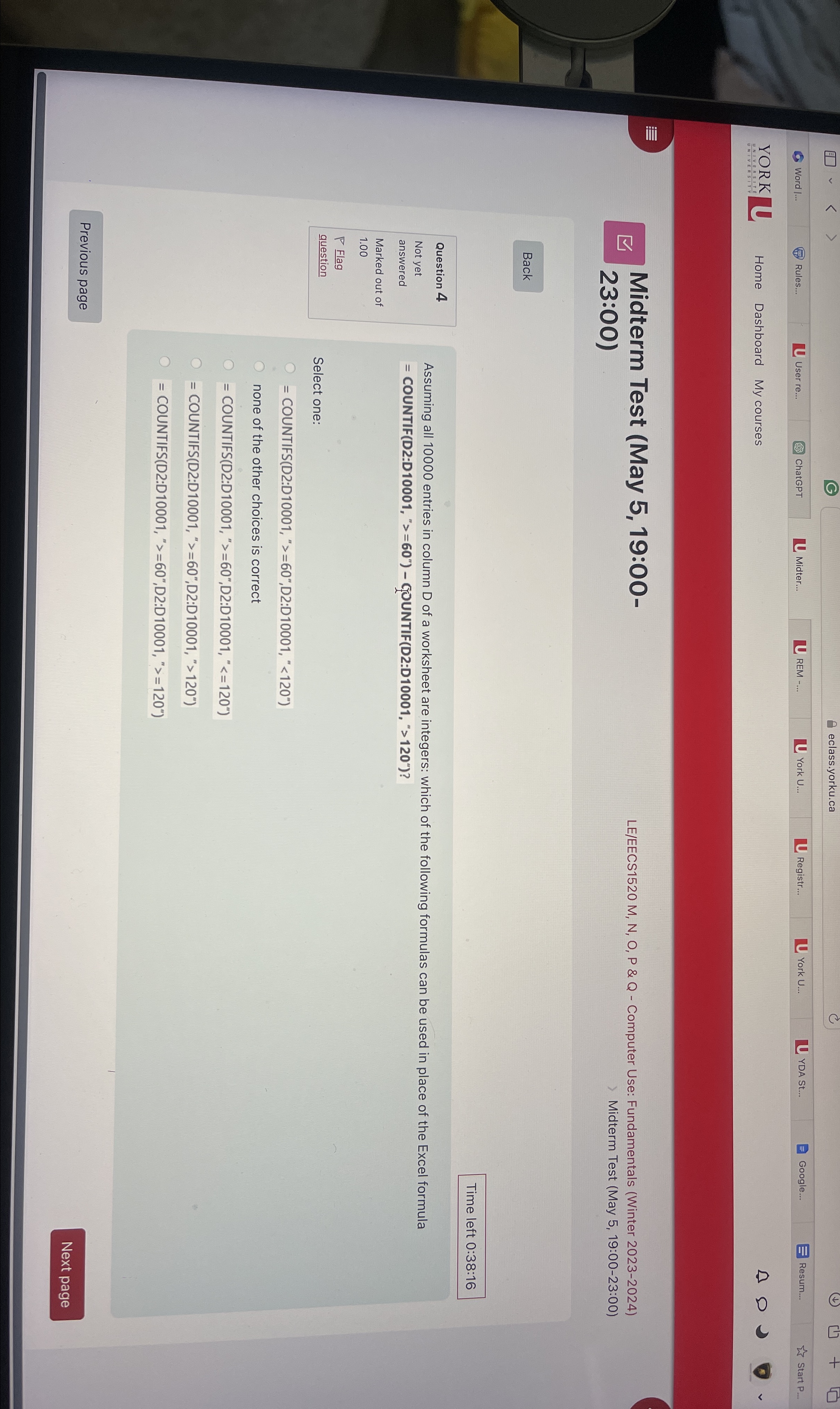 Midterm Test ( May 5 , 1 9 : 0 0 - LE / EECS 1 5