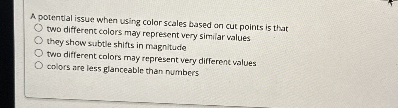 A potential issue when using color scales based
