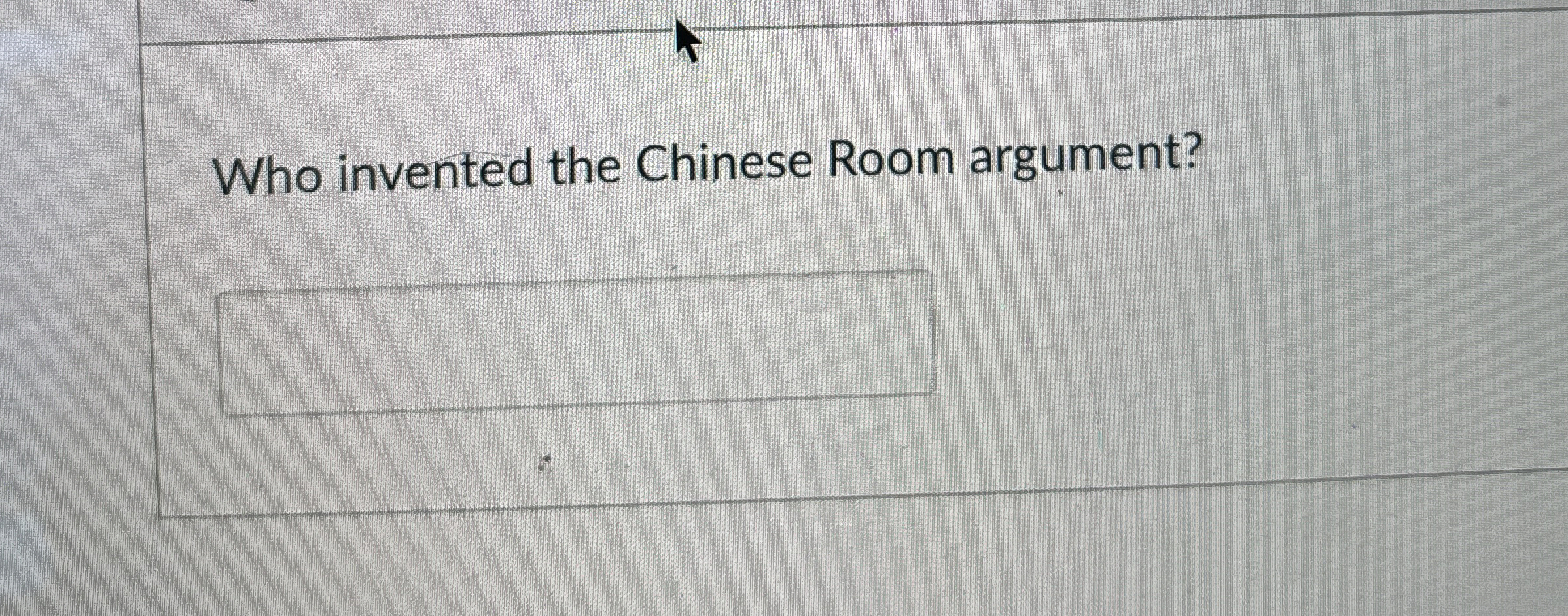 Who invented the Chinese Room argument?