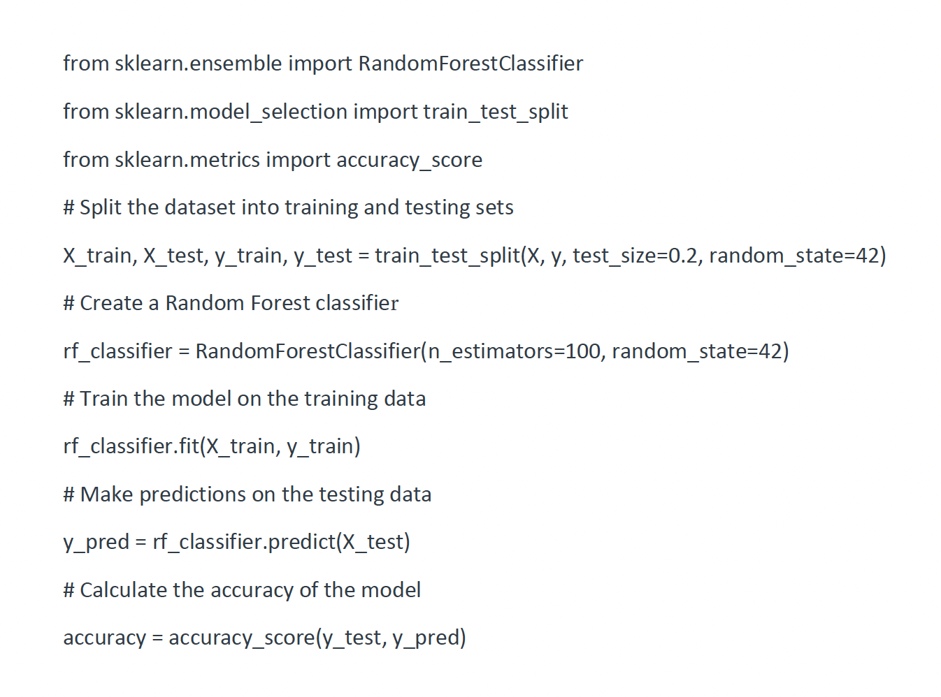 # 1 ) ) In the code, what does ' n _ estimators =