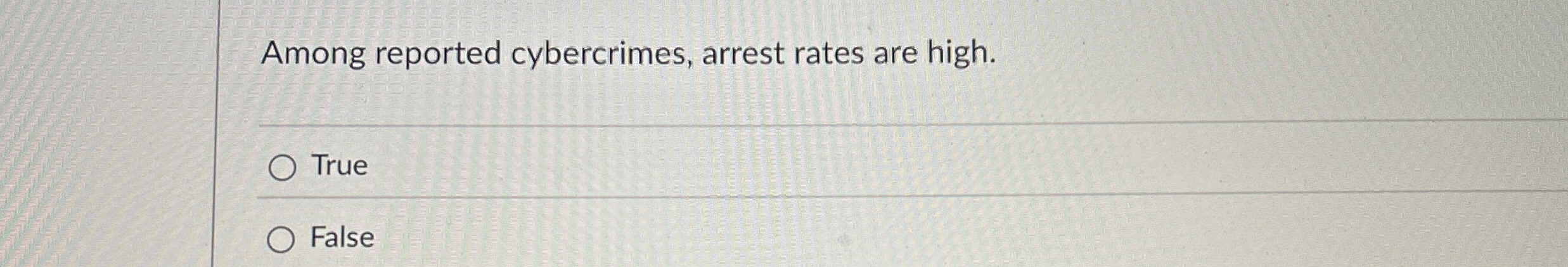 Among reported cybercrimes, arrest rates are