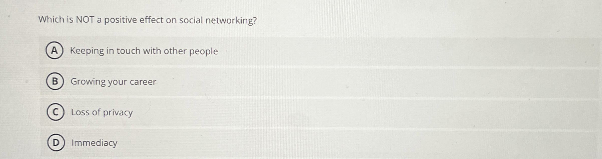 Which is NOT a positive effect on social