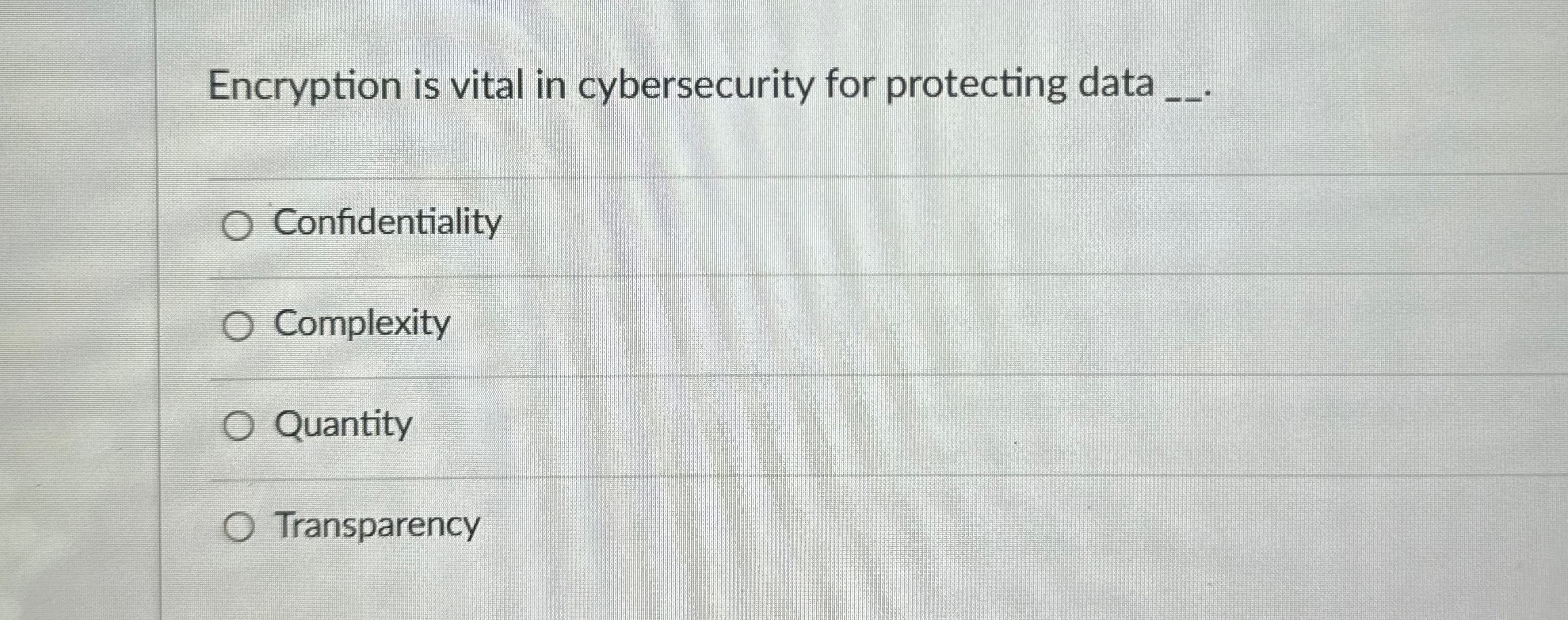 Encryption is vital in cybersecurity for