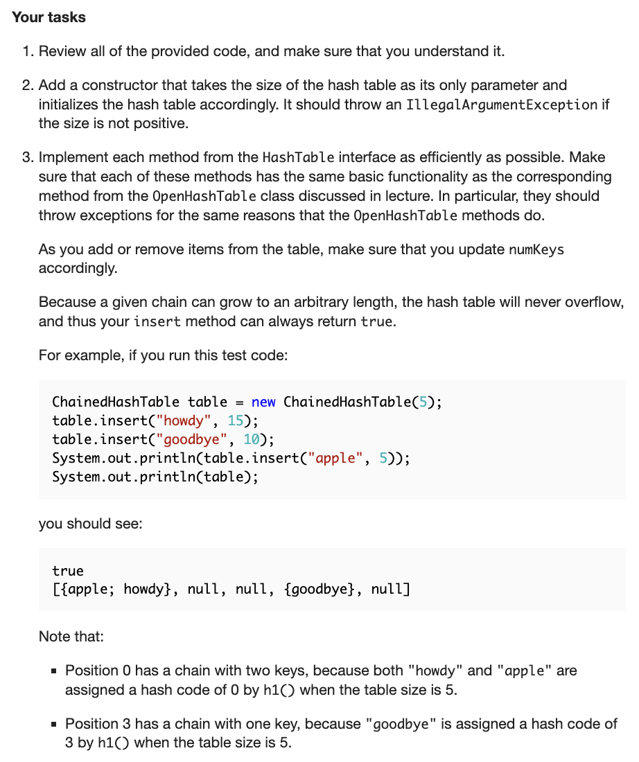 Your tasks Review all of the provided code, and