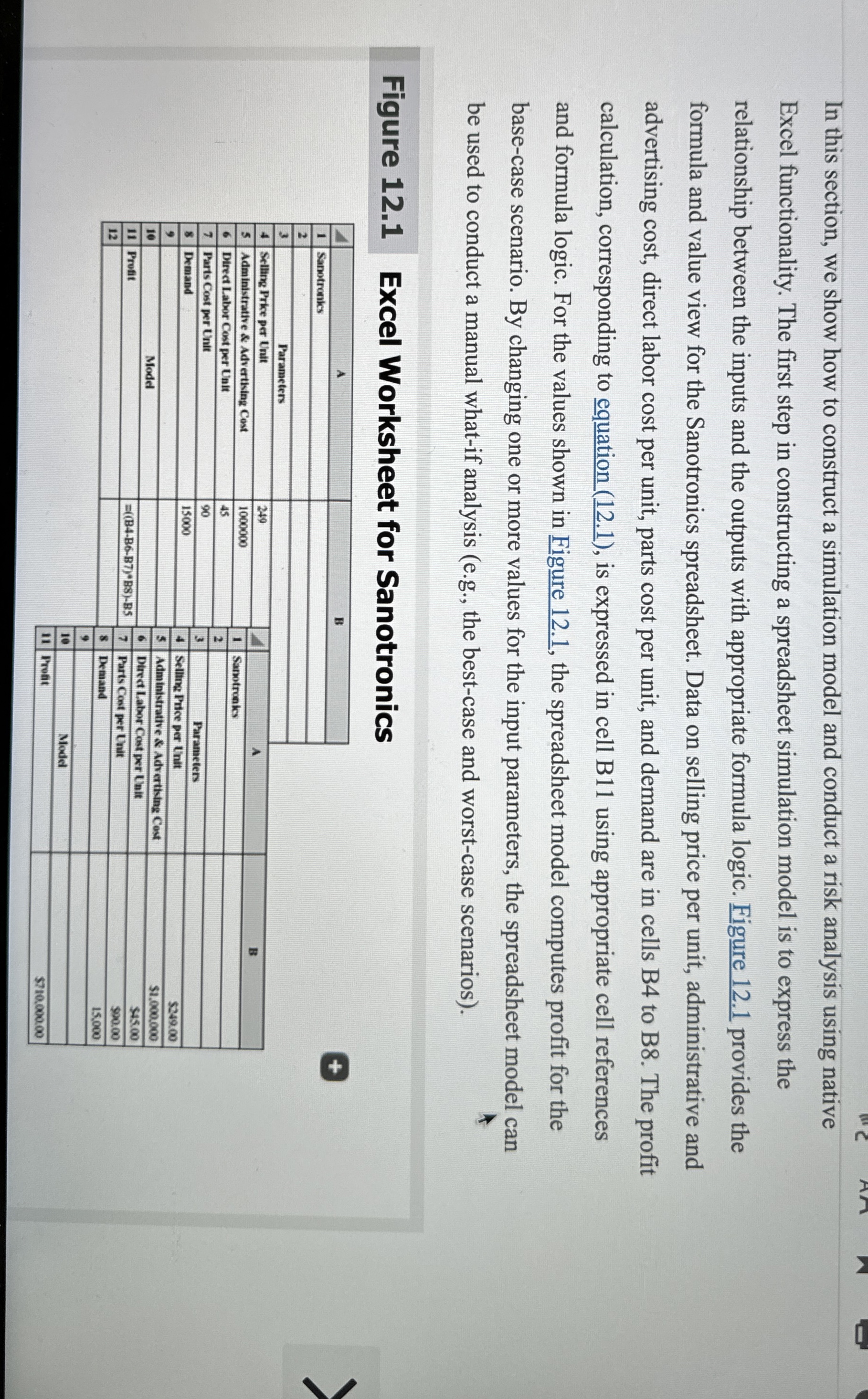 Figure 1 2 . 1 Excel WOr In this section, we show