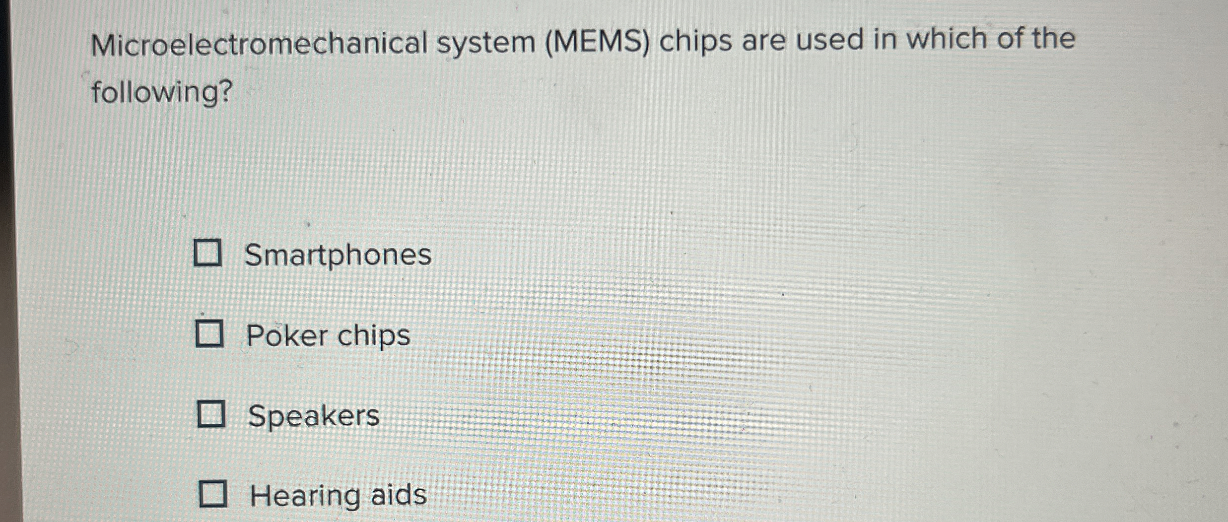 Microelectromechanical system ( MEMS ) chips are