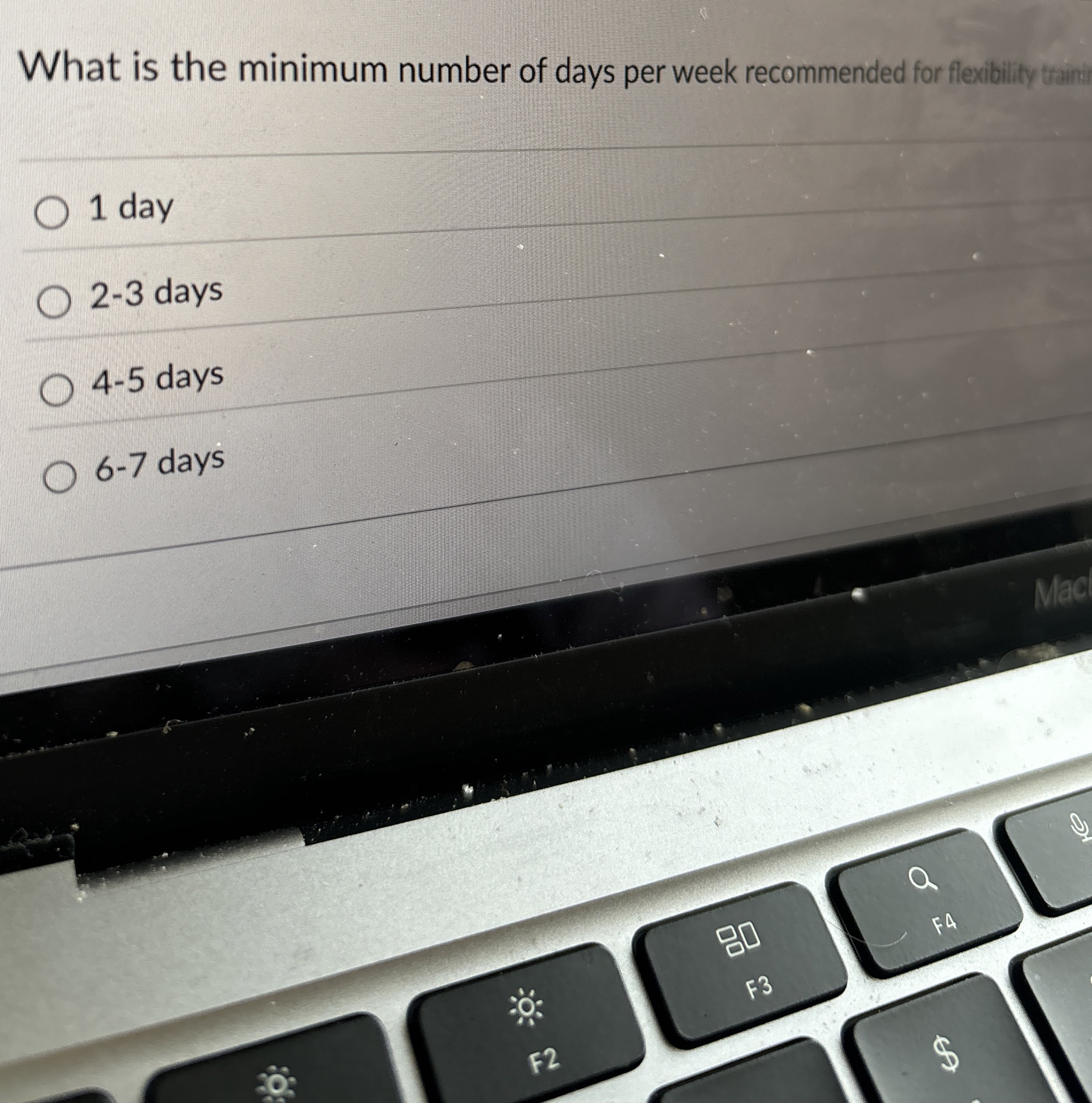 What is the minimum number of days per week