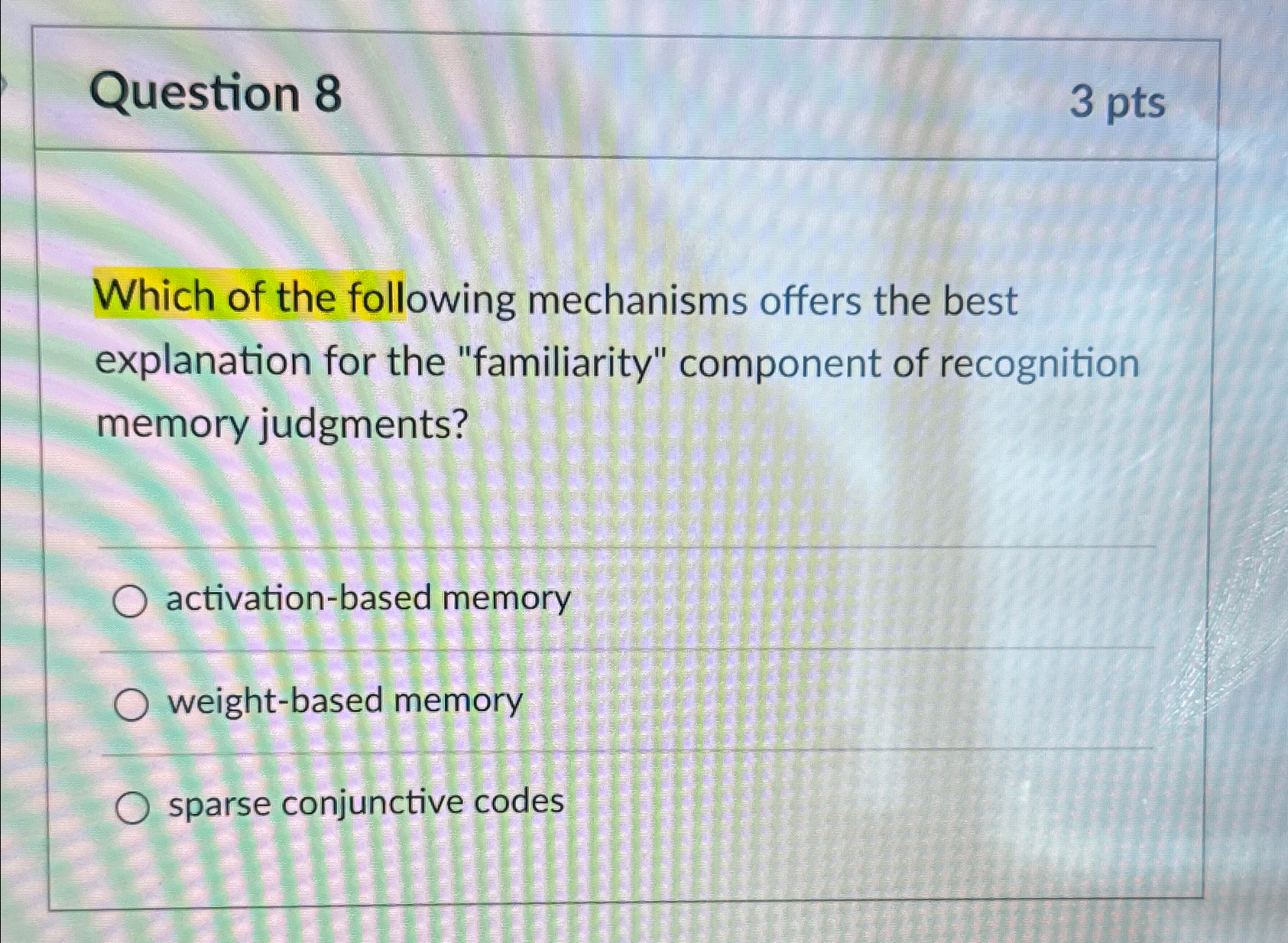 Which of the following mechanisms offers the best