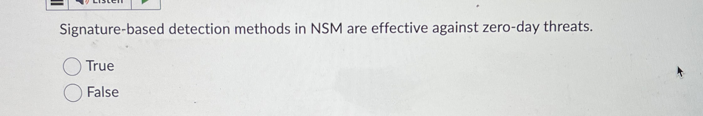 Signature - based detection methods in NSM are