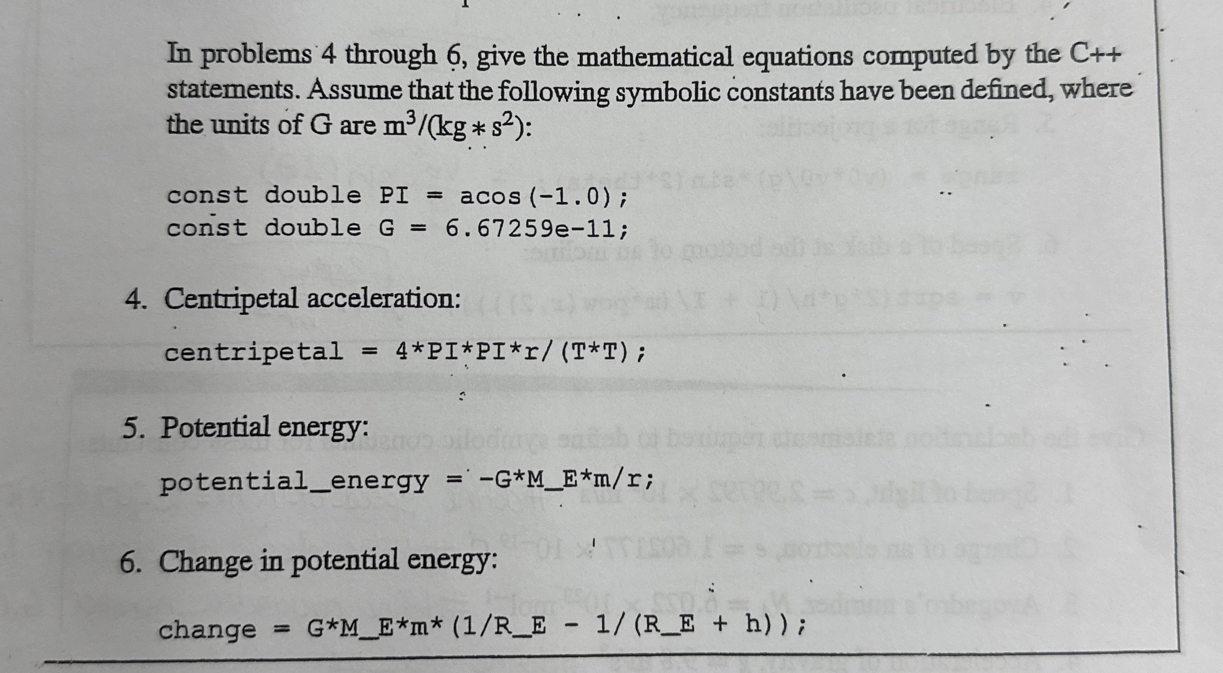 In problems 4 through 6 , give the mathematical