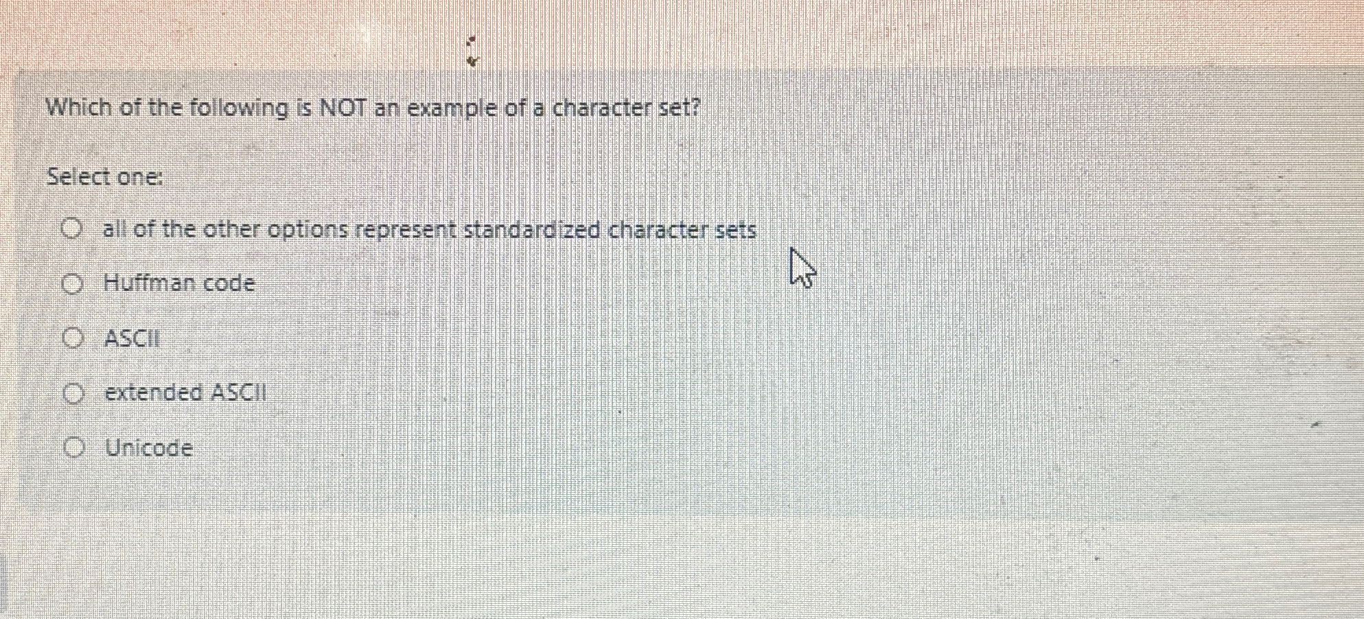 Which of the following is NOT an example of a