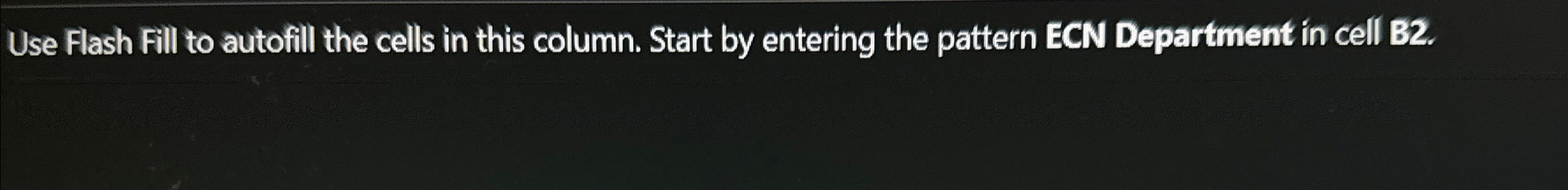 Use Flash Fill to autofill the cells in this