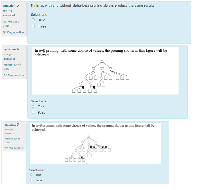 In - pruning, with some choice of values, the