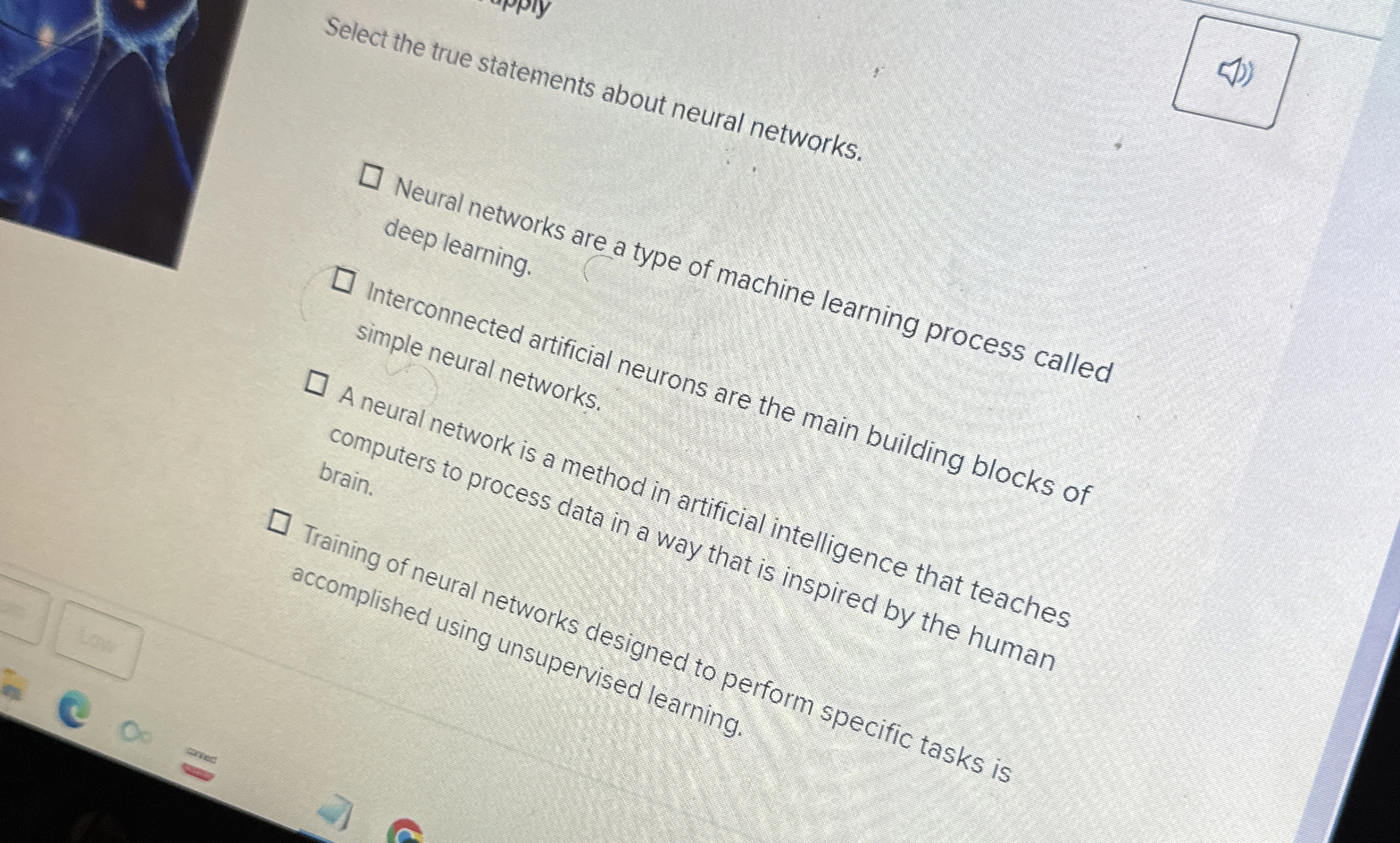 Select the true statements about neural networks.